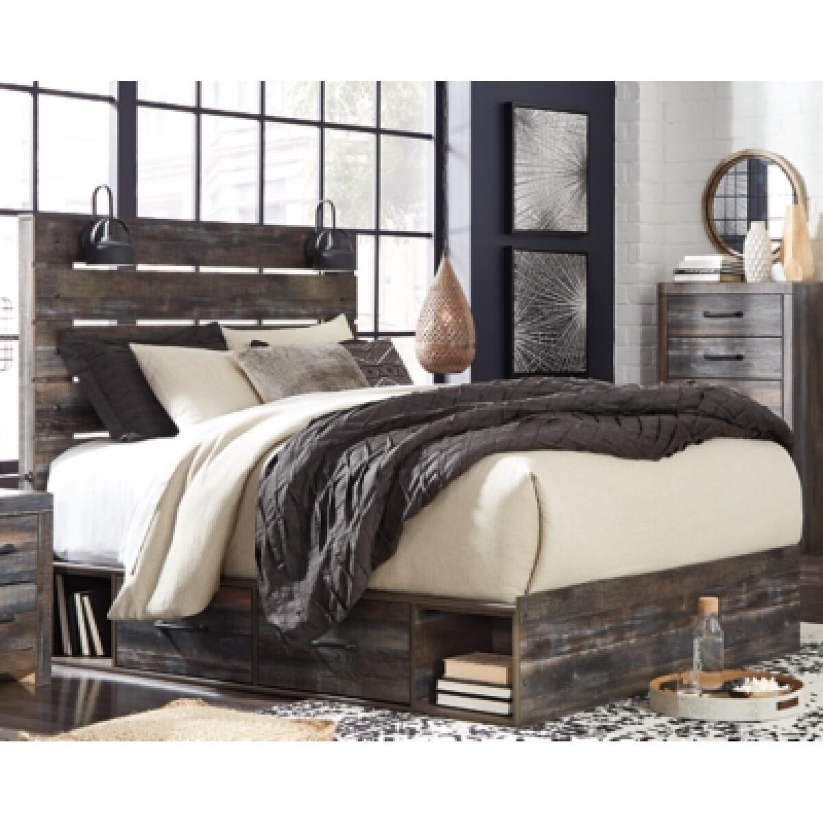 Drystan Queen Panel Bed with 4 Storage Drawers - Image 3