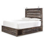 Drystan Queen Panel Bed with 4 Storage Drawers