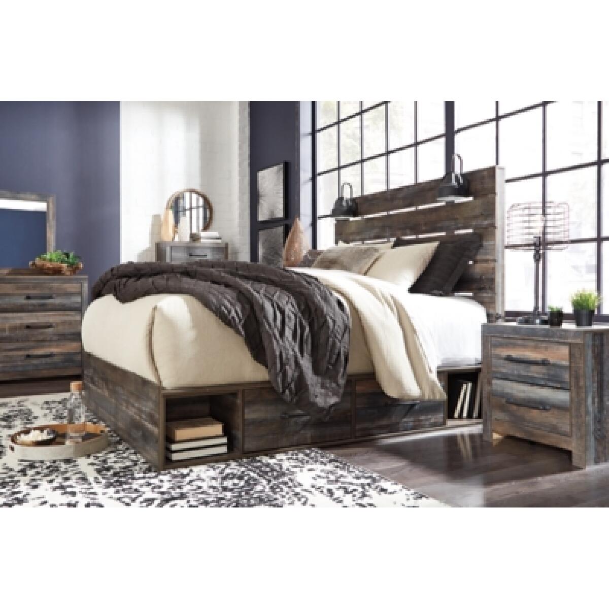 Drystan Queen Panel Bed with 4 Storage Drawers - Image 4