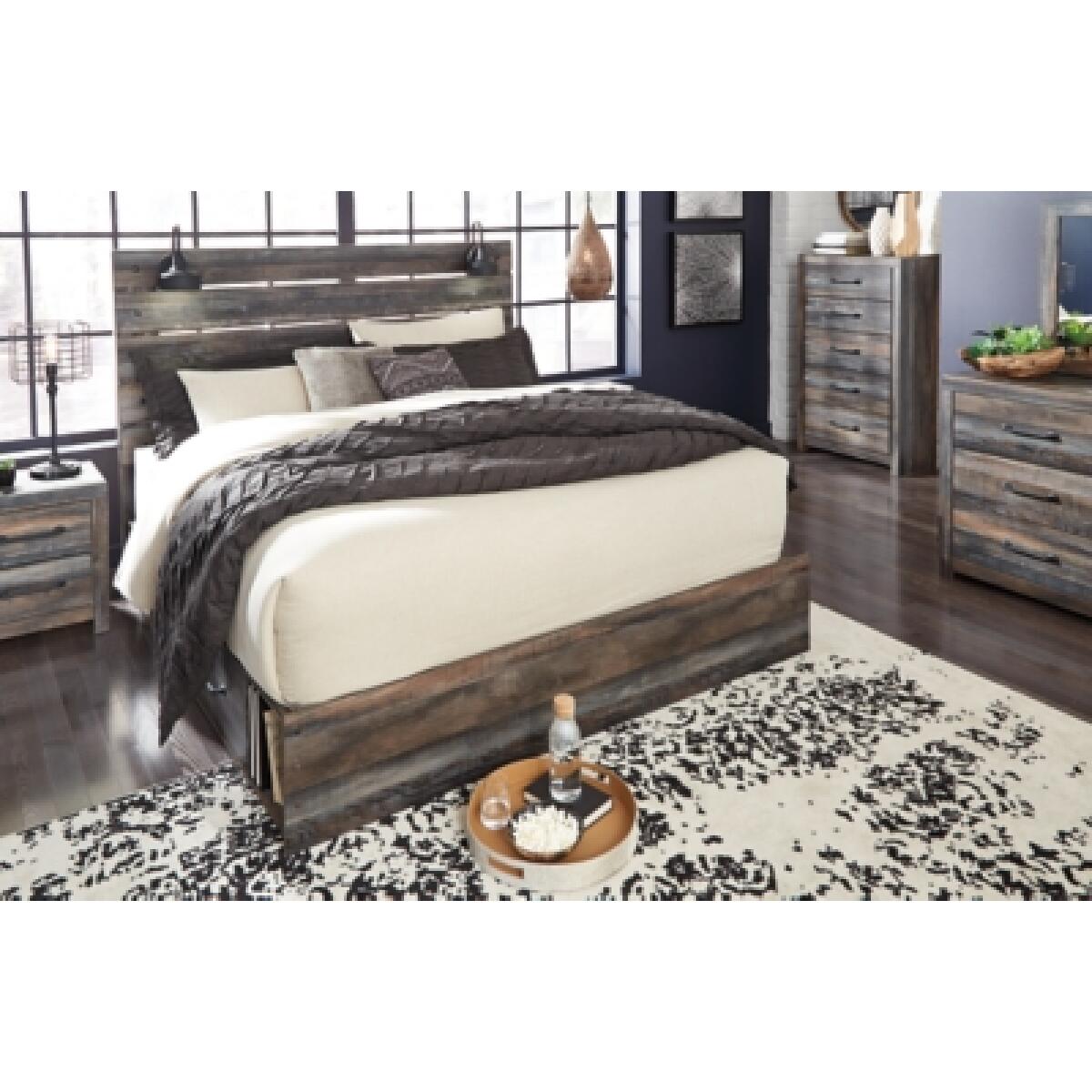 Drystan King Panel Bed with 4 Storage Drawers - Image 4