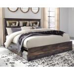 Drystan King Bookcase Bed with 2 Storage Drawers - Image 3