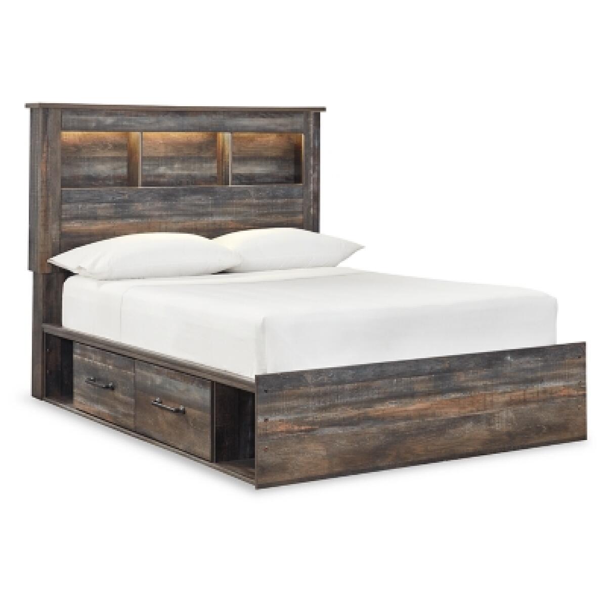 Drystan Full Bookcase Bed with 2 Storage Drawers - Image 2