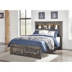 Drystan Full Bookcase Bed with 2 Storage Drawers