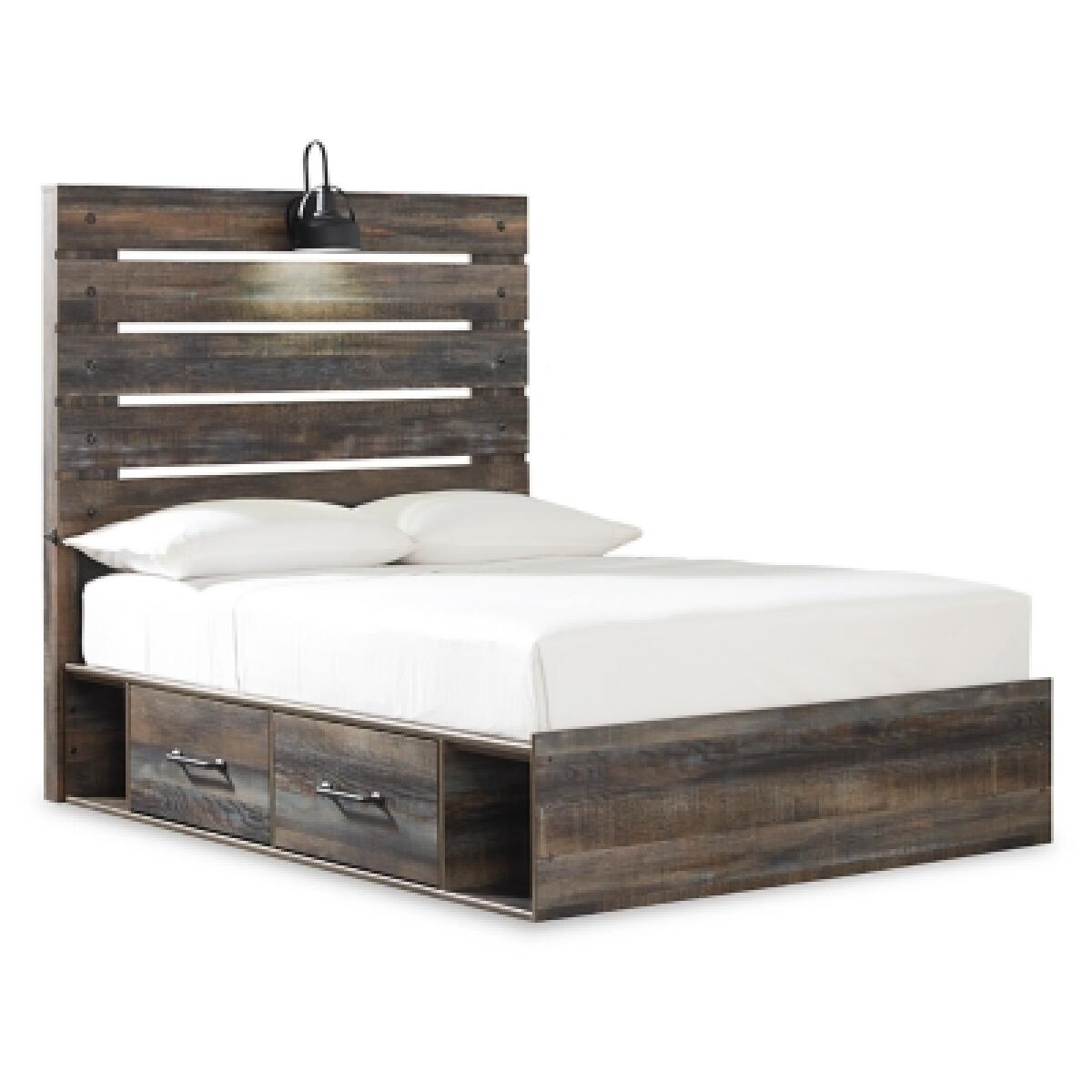 Drystan Full Panel Bed with 4 Storage Drawers - Image 2