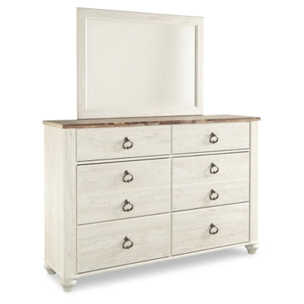 Willowton Dresser and Mirror - Image 2