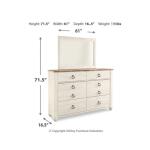 Willowton Dresser and Mirror - Image 4