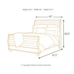 Willowton Queen Sleigh Bed - Image 5