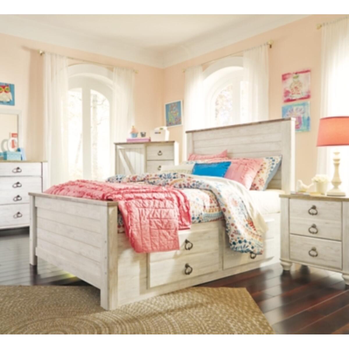Willowton Full Panel Bed with 2 Storage Drawers - Image 4