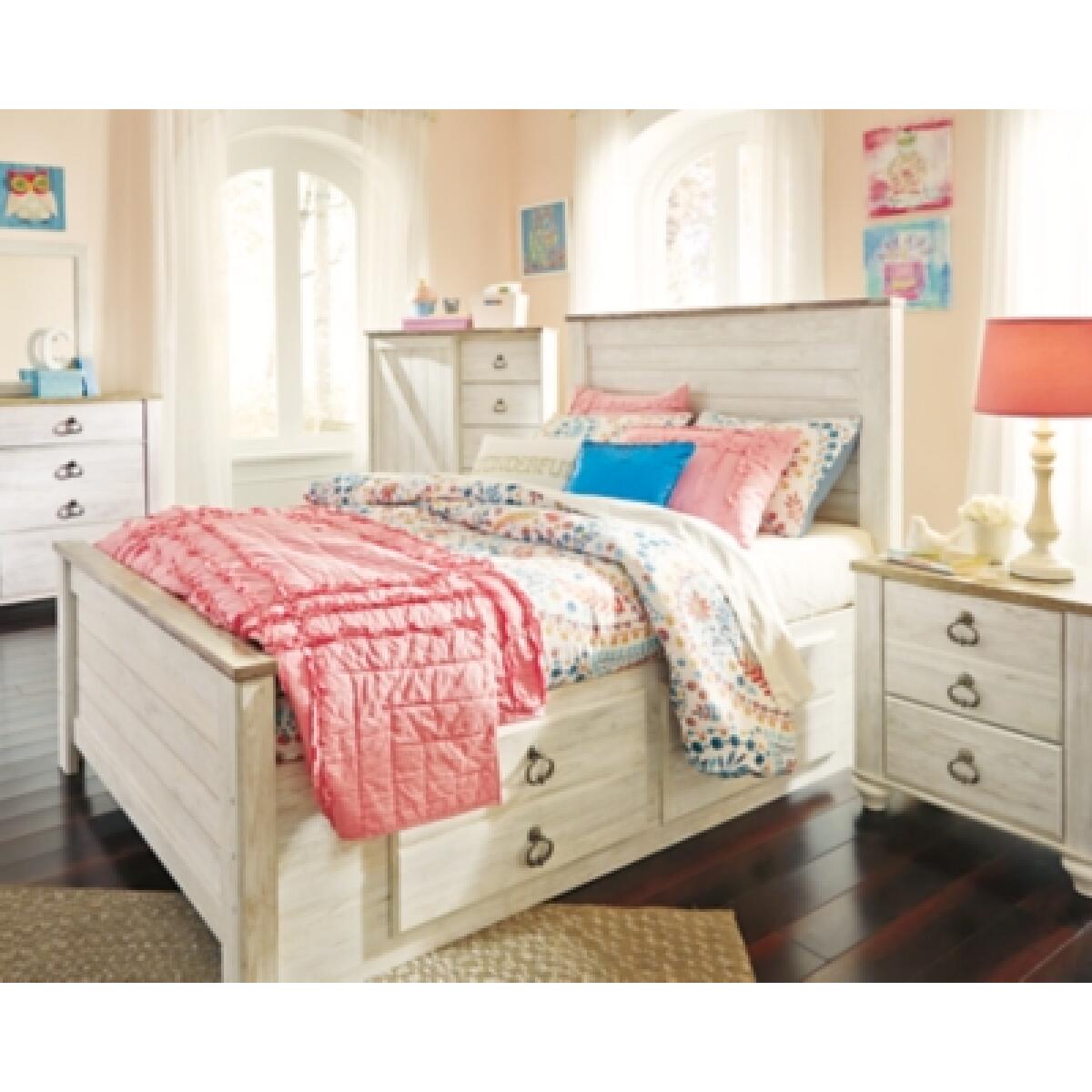 Willowton Full Panel Bed with 2 Storage Drawers - Image 5
