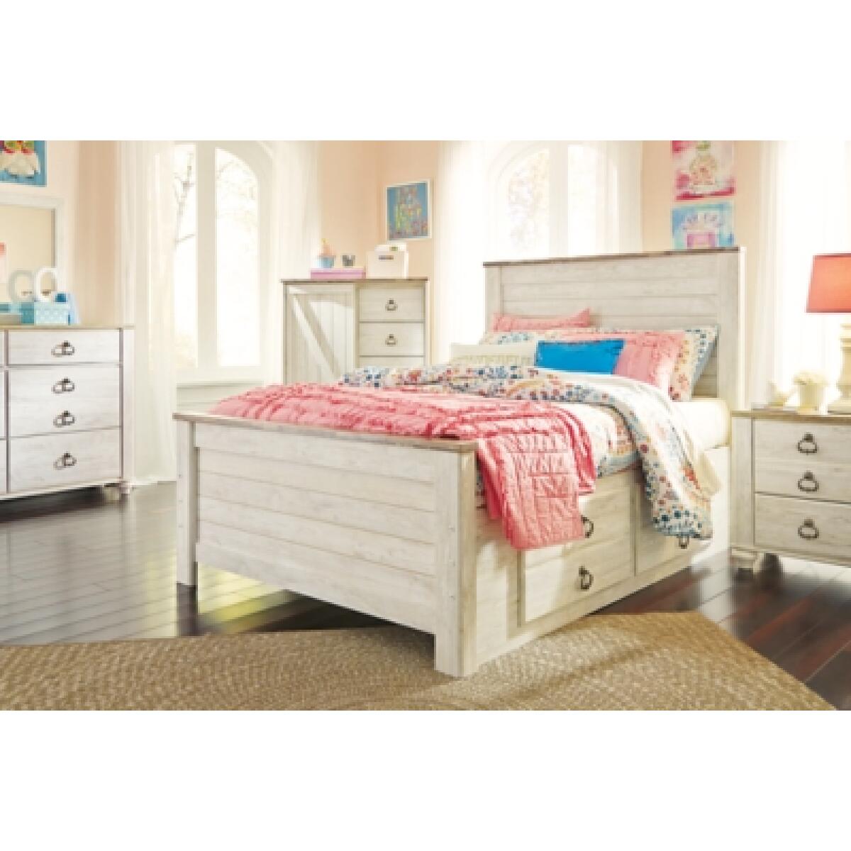 Willowton Full Panel Bed with 2 Storage Drawers - Image 6