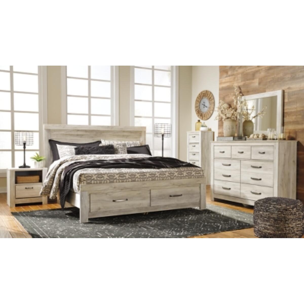 Bellaby King Platform Bed with 2 Storage Drawers - Image 5