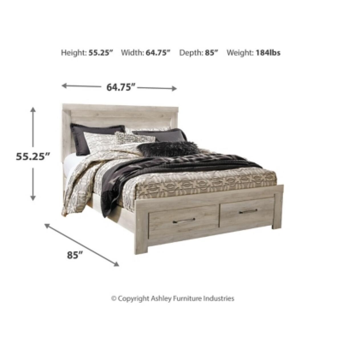 Bellaby Queen Platform Bed with 2 Storage Drawers - Image 5