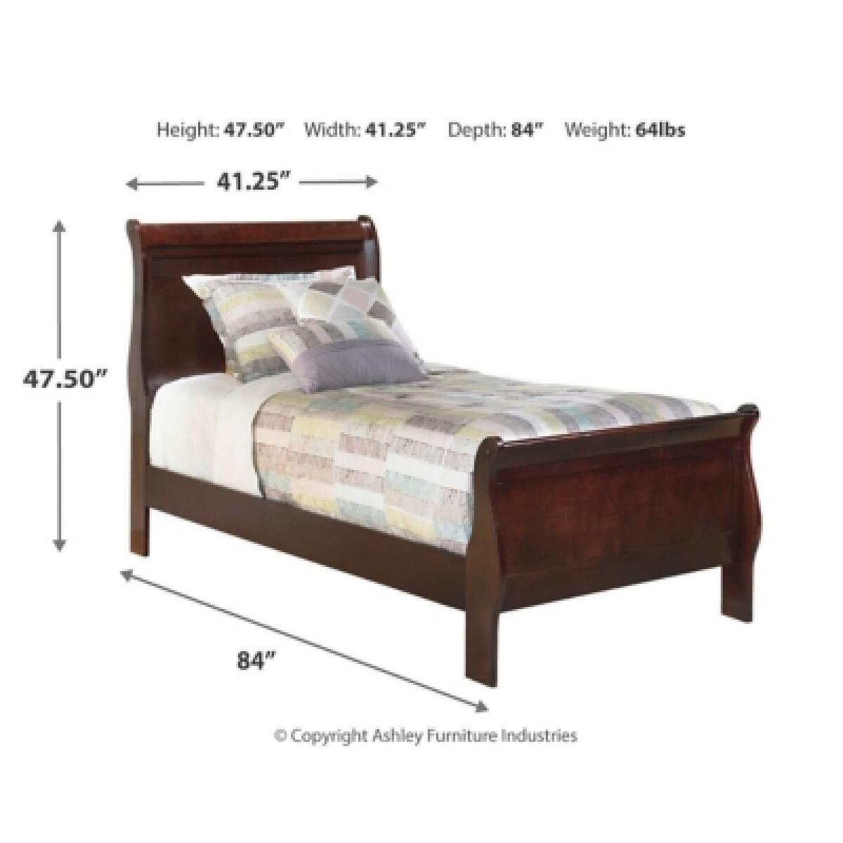 Alisdair Twin Sleigh Bed - Image 5