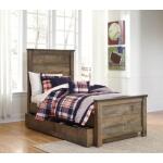 Trinell Twin Panel Bed with 1 Large Storage Drawer - Image 5