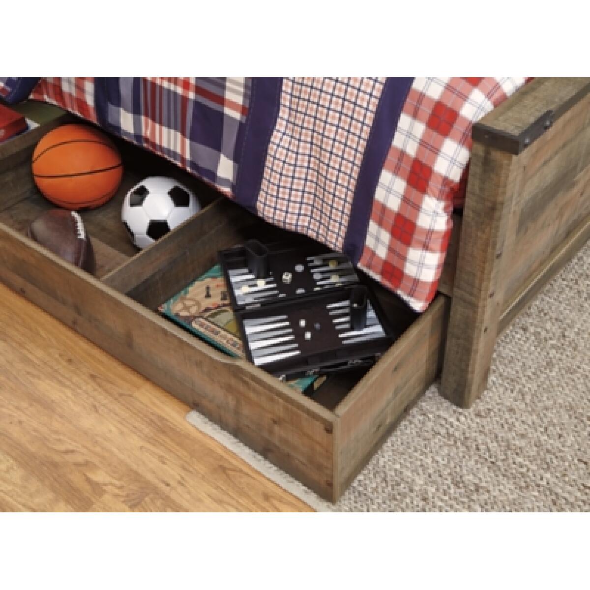 Trinell Twin Bookcase Bed with 1 Large Storage Drawer - Image 5