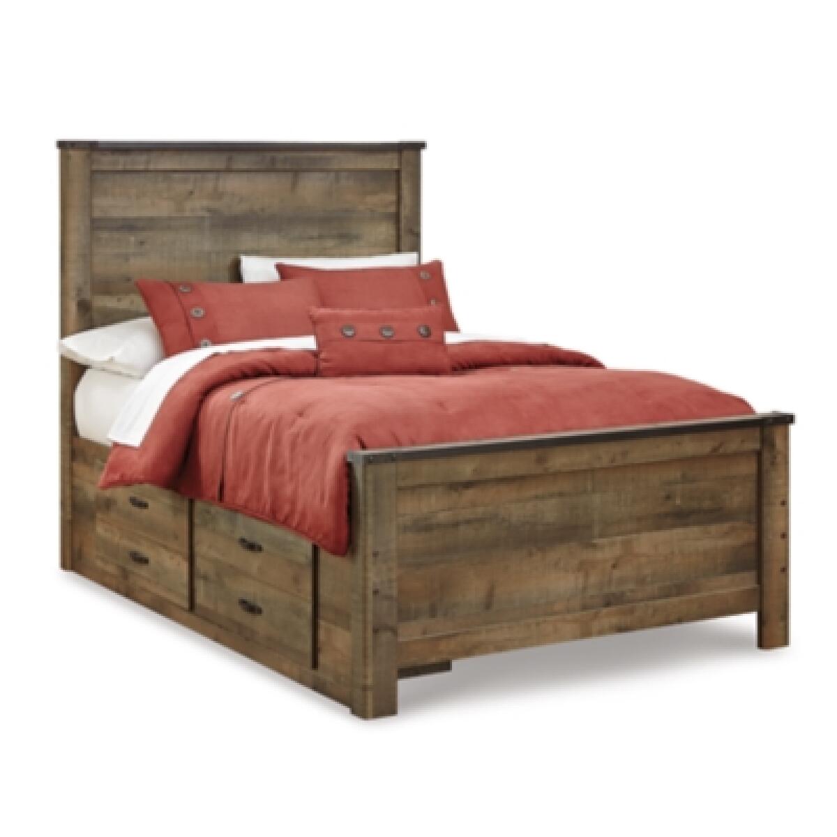 Trinell Full Panel Bed with 2 Storage Drawers - Image 3