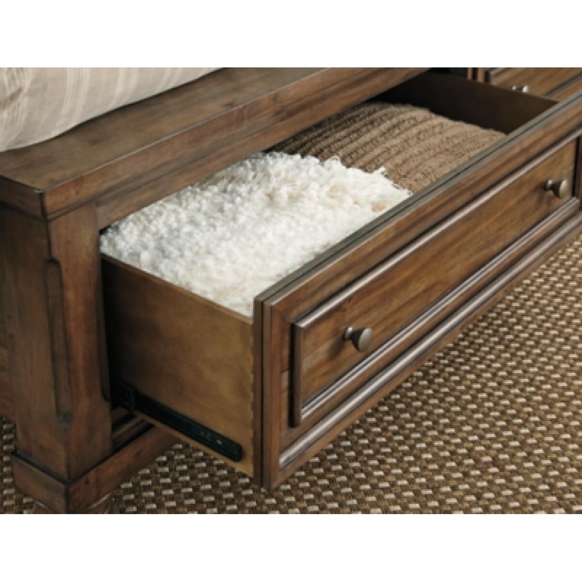 Flynnter King Sleigh Bed with 2 Storage Drawers - Image 6