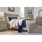 Lettner King Sleigh Bed with 2 Storage Drawers - Image 4
