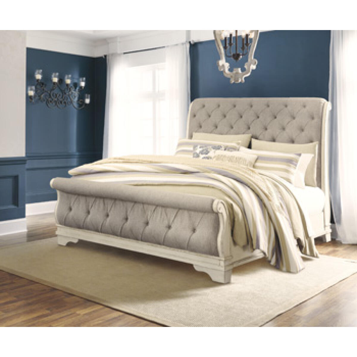 Robbinsdale Queen Sleigh Bed with Storage – Fiore Furniture - Altoona ...