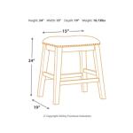 Caitbrook Counter Height Upholstered Bar Stool - Image 4