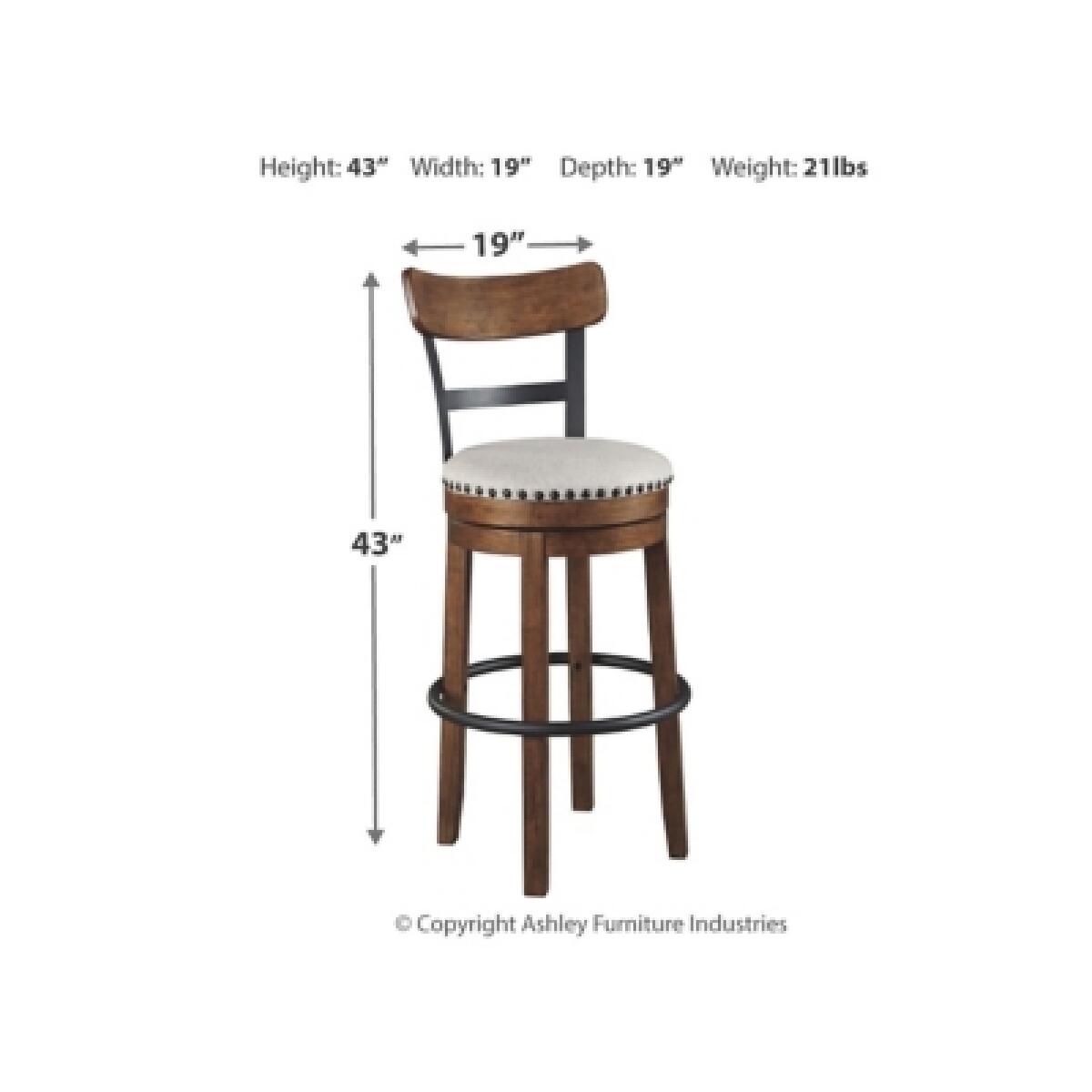 Valebeck Bar Height Bar Stool - Image 5