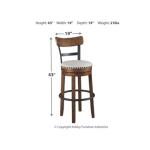 Valebeck Bar Height Bar Stool - Image 5