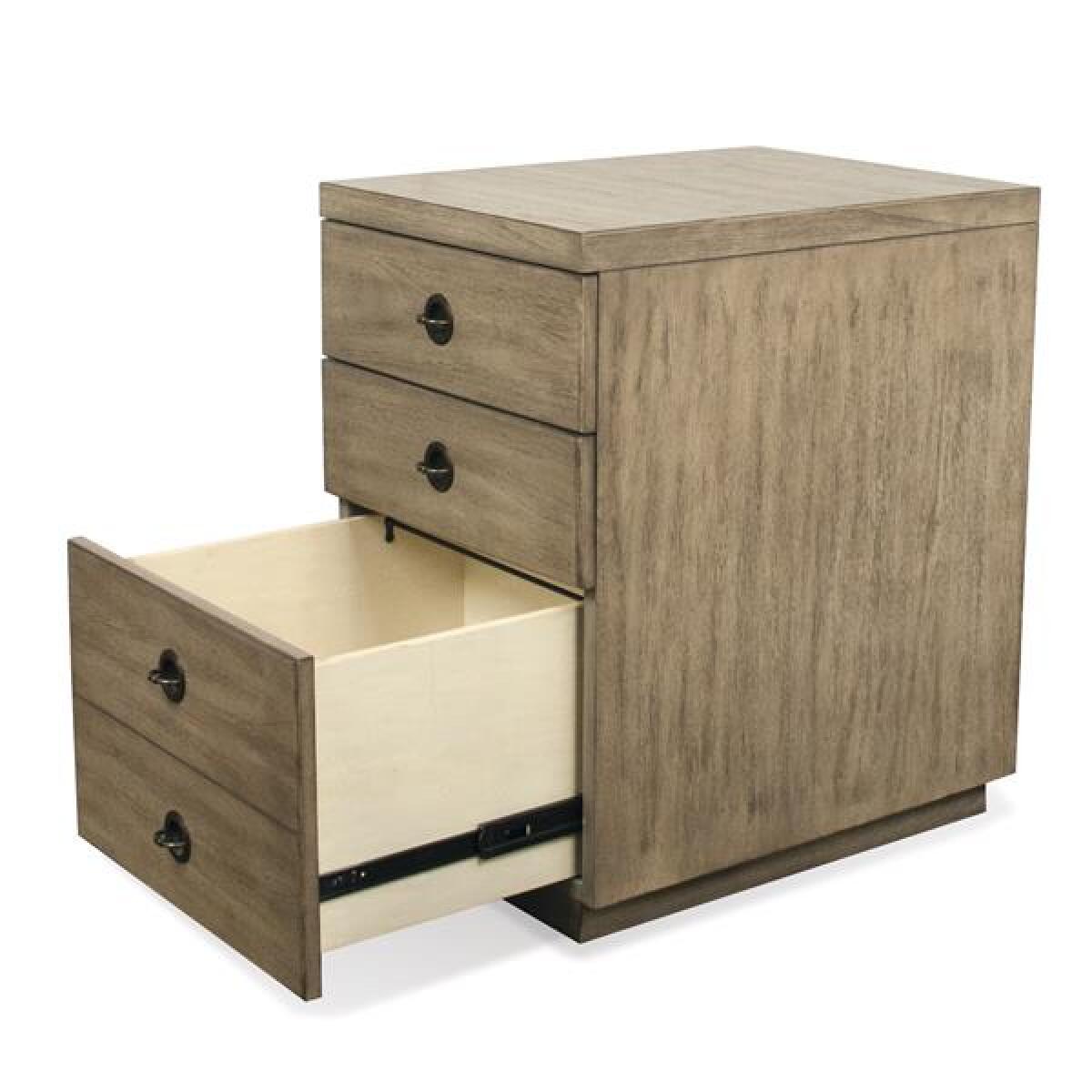 Perspectives Mobile Brown File Cabinet - Image 3