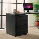 Perspectives Mobile Black File Cabinet - Image 2