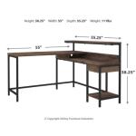 Arlenbry Home Office L-Desk with Storage - Image 12