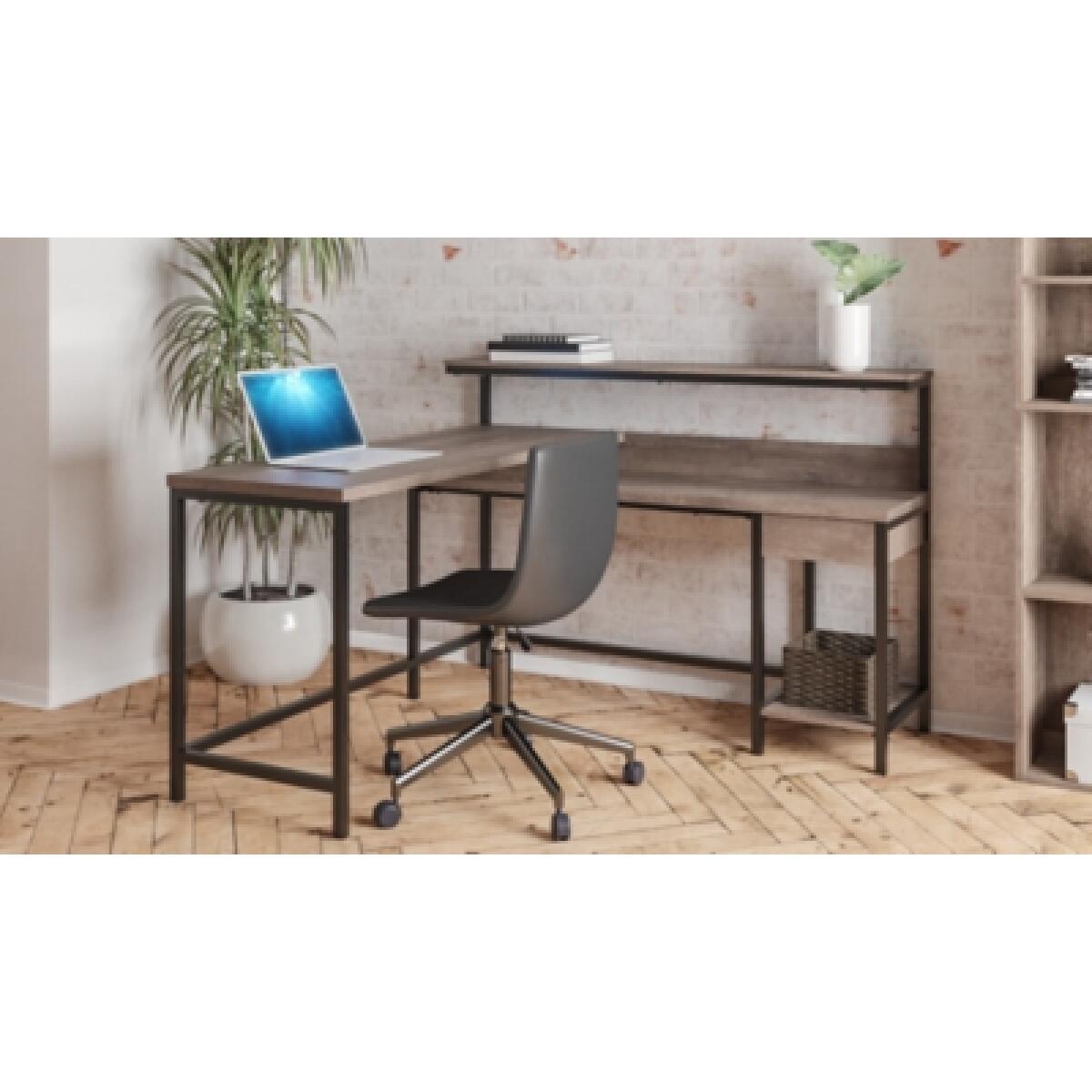Arlenbry Home Office L-Desk with Storage - Image 3
