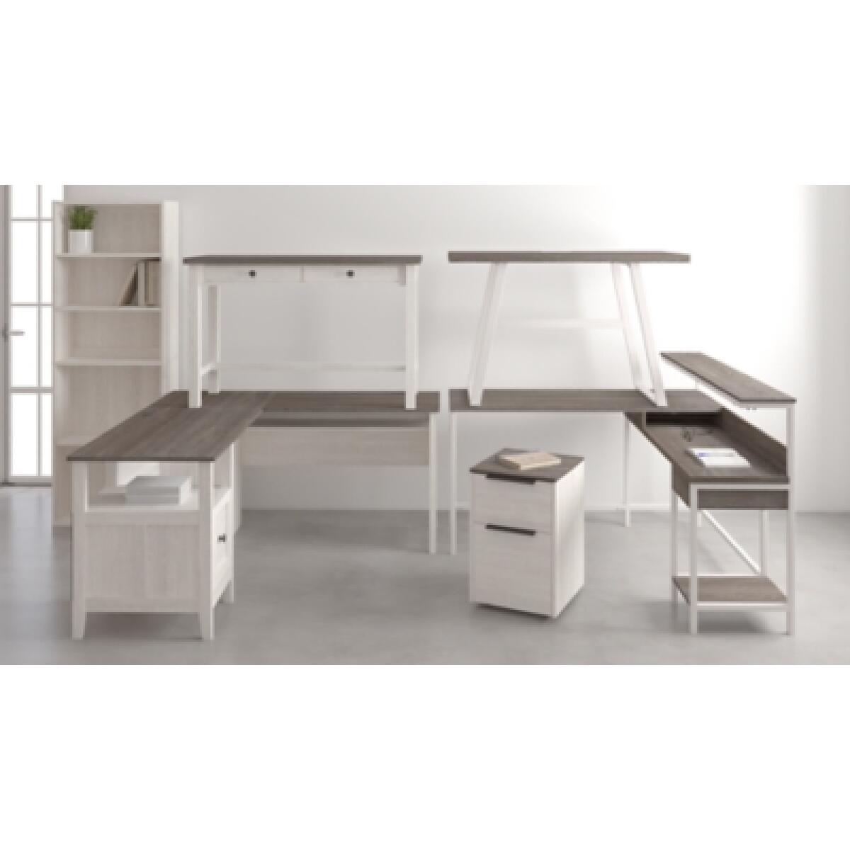 Dorrinson Home Office L-Desk with Storage - Image 9
