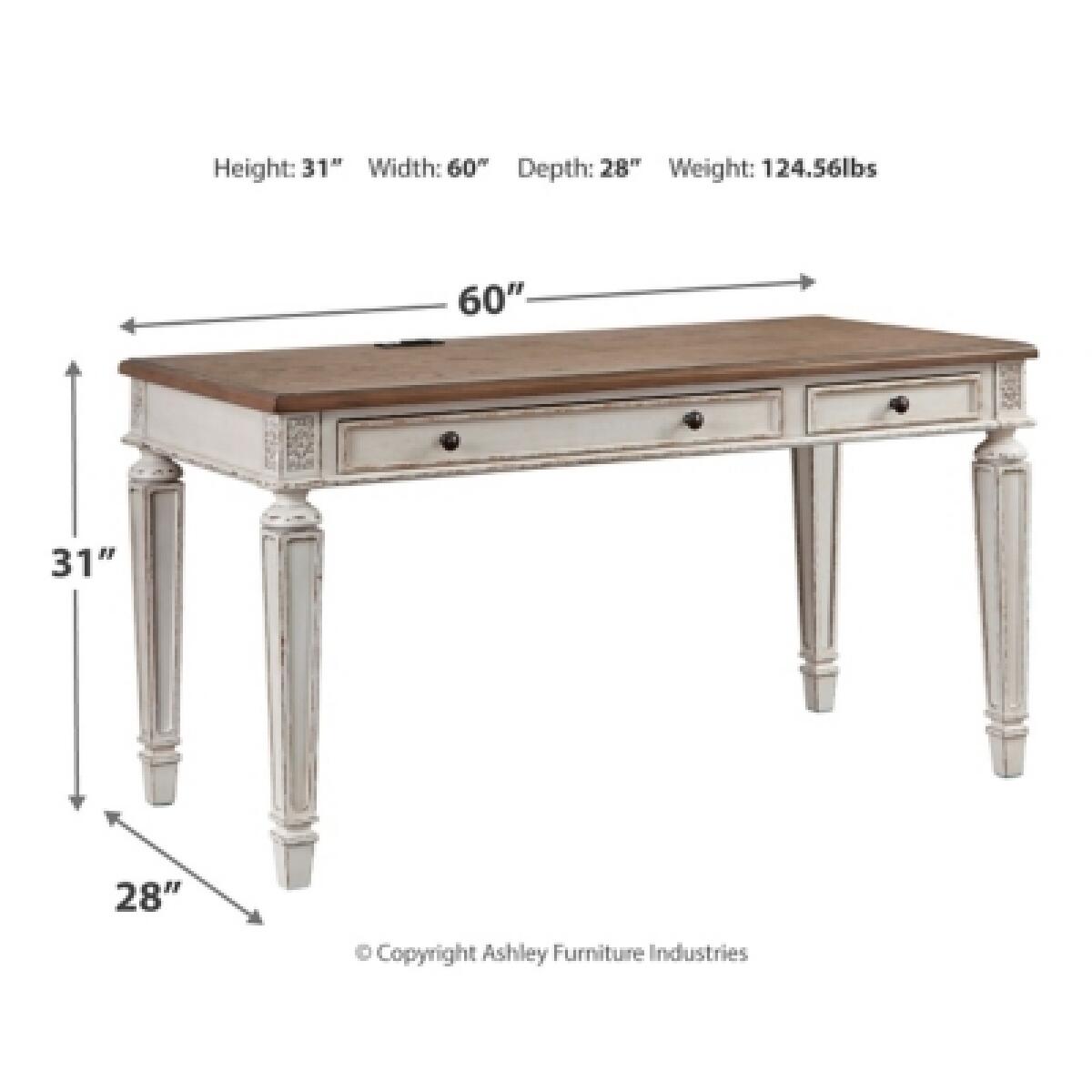 Realyn 60" Home Office Desk - Image 5