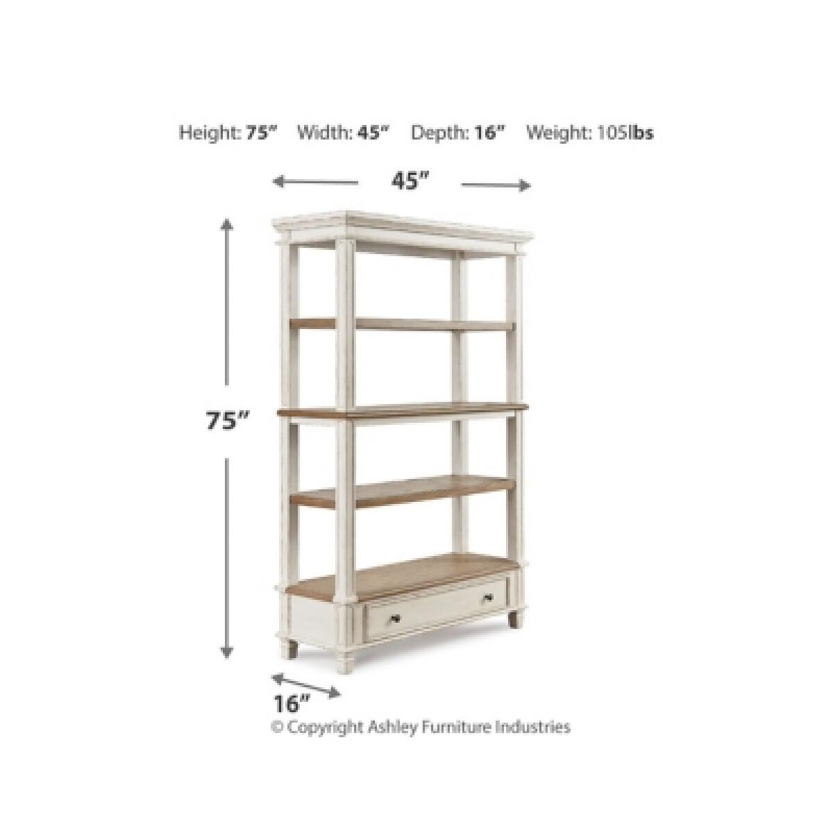 Realyn 75" Bookcase - Image 5