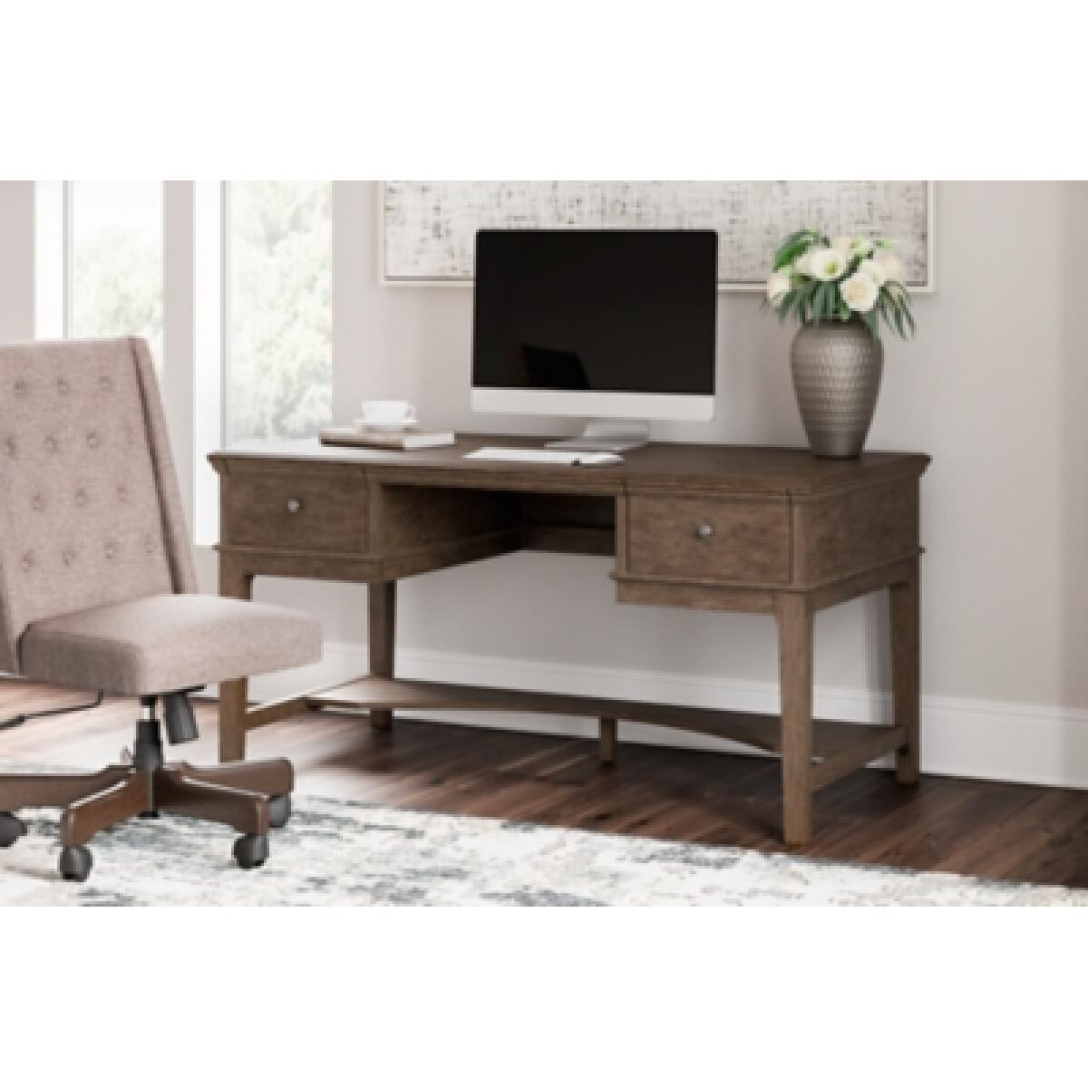 Janismore Home Office Storage Leg Desk - Image 12