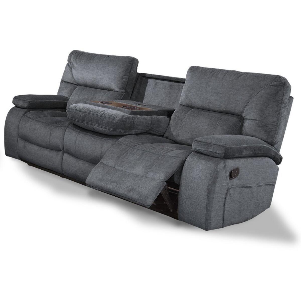 Manual Drop Down Console Reclining Sofa - Image 2