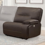 Spartacus - Chocolate Power Right Arm Facing Recliner