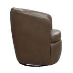 Barolo Vintage Brown Swivel Club Chair - Image 3
