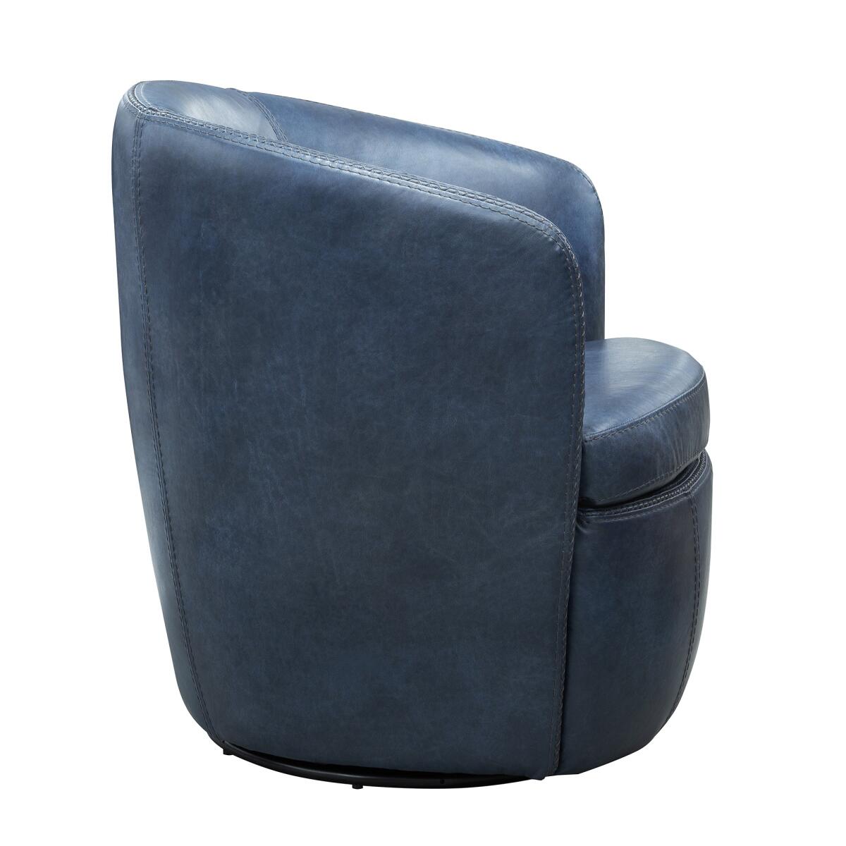 Barolo Vintage Navy Swivel Club Chair - Image 3