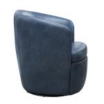 Barolo Vintage Navy Swivel Club Chair - Image 3