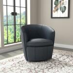 Barolo Vintage Navy Swivel Club Chair - Image 4