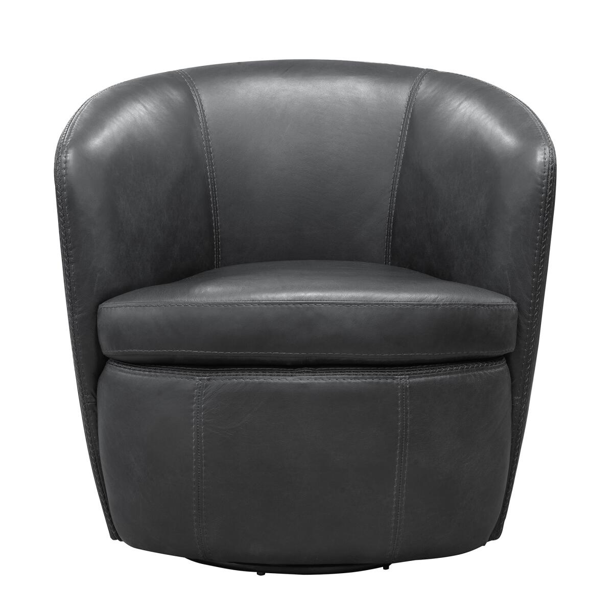 Barolo Vintage Slate Swivel Club Chair - Image 2