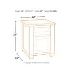 Budmore End Table with USB Ports & Outlets - Image 5