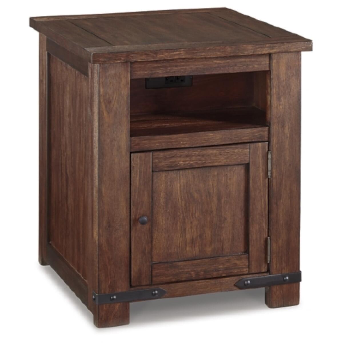 Budmore End Table with USB Ports & Outlets - Image 2
