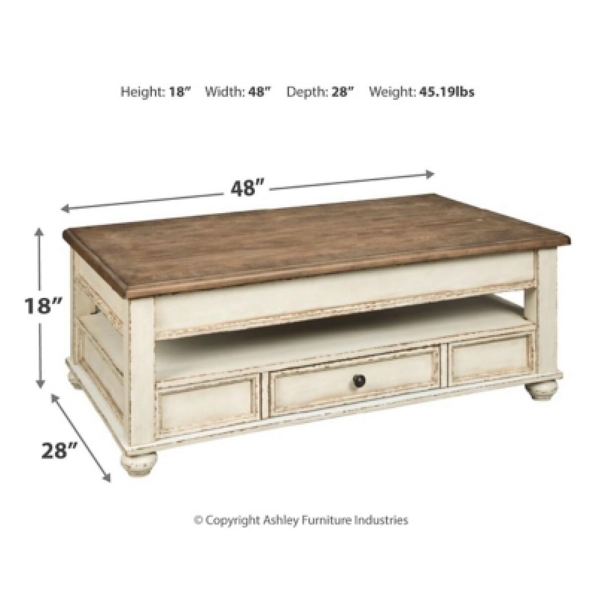 Realyn Coffee Table with Lift Top - Image 11