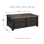 Tyler Creek Coffee Table with Lift Top - Image 5