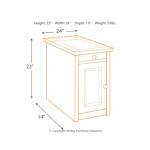 Tyler Creek Chairside End Table with USB Ports & Outlets - Image 11