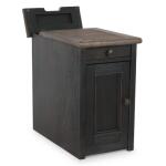 Tyler Creek Chairside End Table with USB Ports & Outlets - Image 4