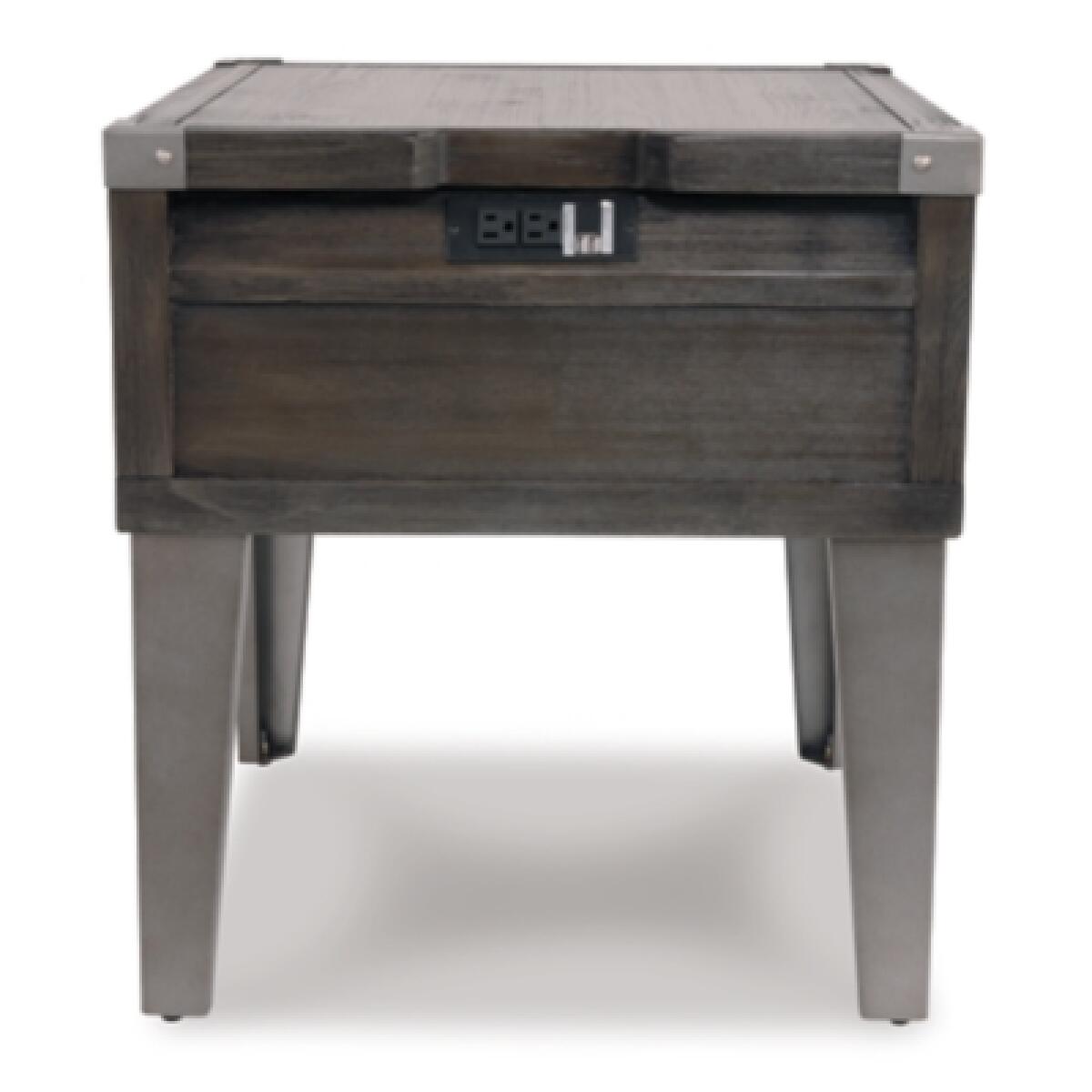 Todoe End Table with USB Ports & Outlets - Image 9