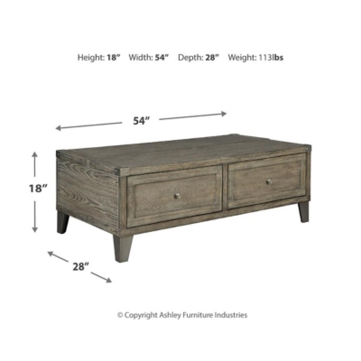 Chazney Coffee Table with Lift Top - Image 8