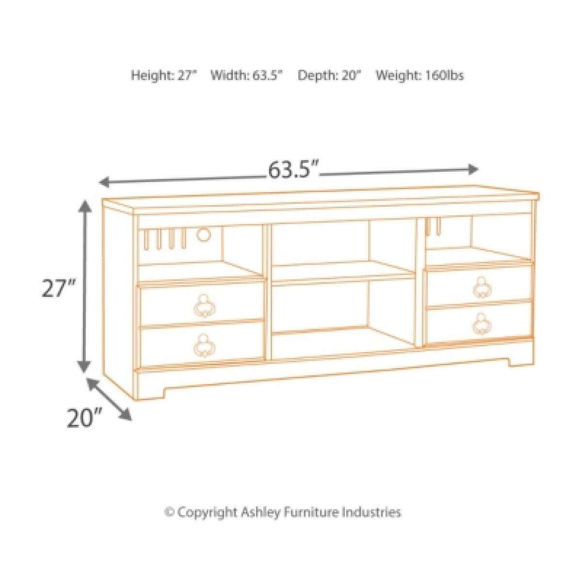 Willowton 64" TV Stand - Image 4